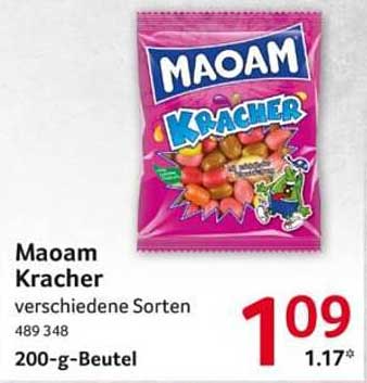 Maoam Kracher verschiedene Sorten 200-g-Beutel