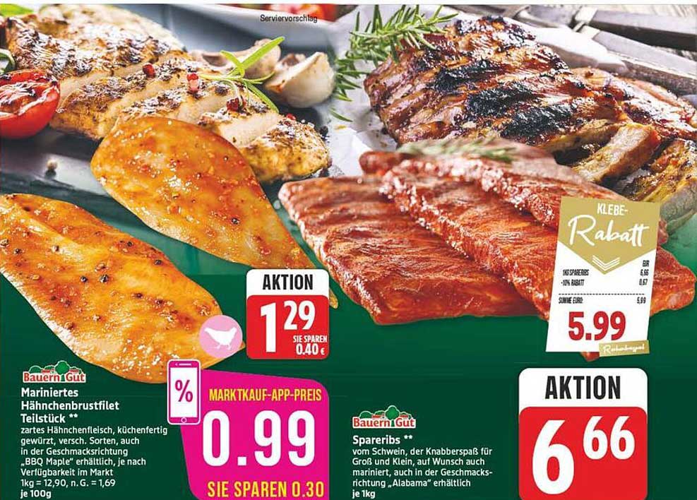 Mariniertes Hähnchenbrustfilet Teilstück