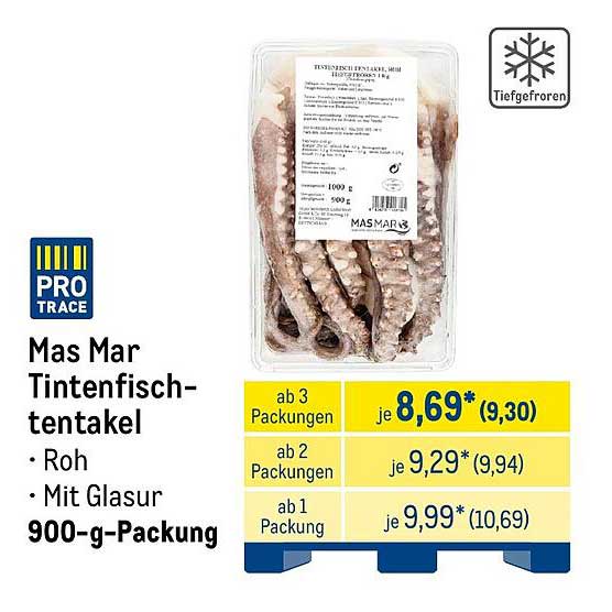 Mas Mar Tintenfisch-tentakel