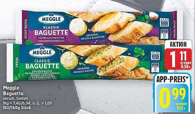 Meggle Baguette versch. Sorten