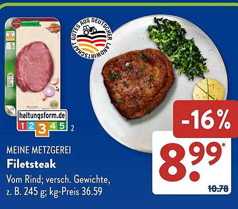 MEINE METZGEREI Filetsteak