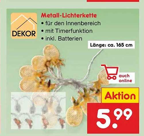 Metall-Lichterkette