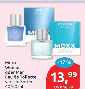 Mexx Woman oder Man Eau de Toilette, versch. Sorten, 40/50 ml