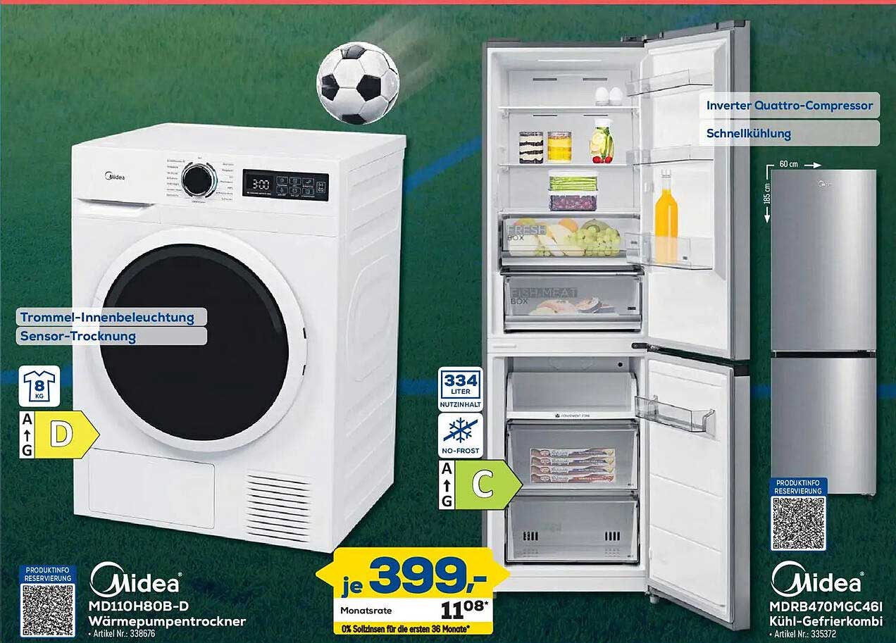 Midea MD110H80B-D Wärmepumpentrockner
