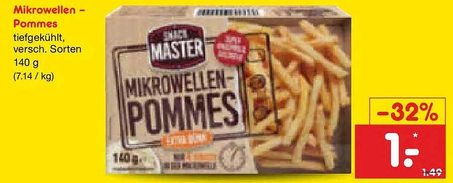 Mikrowellen-Pommes