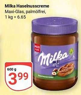 Milka Haselnusscreme