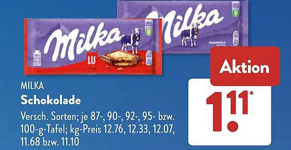 MILKA Schokolade