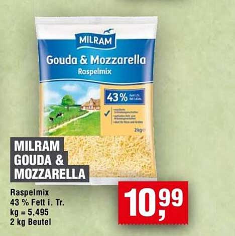 MILRAM GOUDA & MOZZARELLA