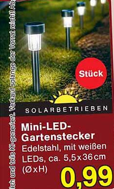 Mini-LED-Gartenstecker