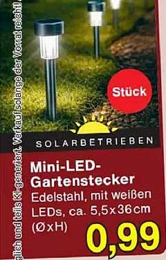 Mini-LED-Gartenstecker