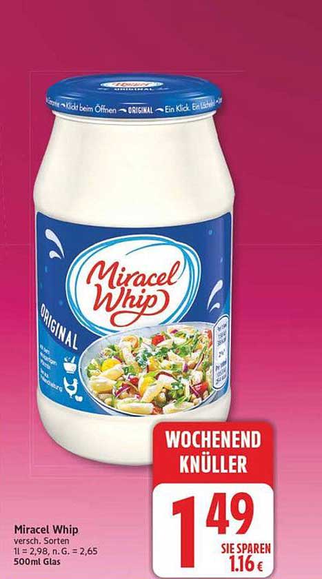 Miracel Whip versch. Sorten 500ml Glas