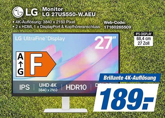 Monitor LG 27US550-W.AEU
