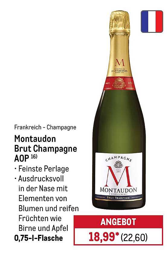 Montaudon Brut Champagne AOP 16)