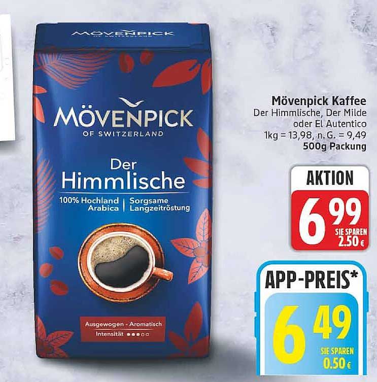 Mövenpick Kaffee Der Himmlische, Der Milde oder Der Authentico