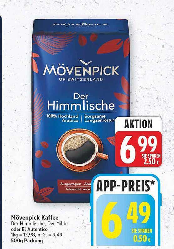 Mövenpick Kaffee Der Himmlische, Der Milde oder El Autentico