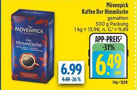 Mövenpick Kaffee Der Himmlische gemahlen
