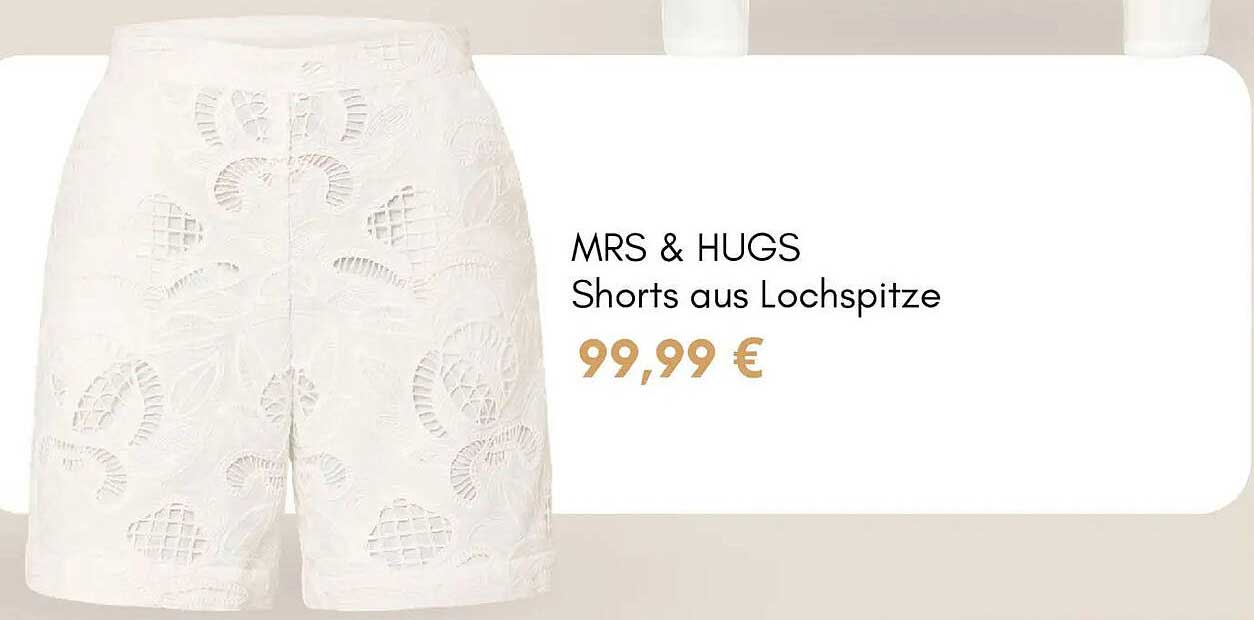 MRS & HUGS Shorts aus Lochspitze