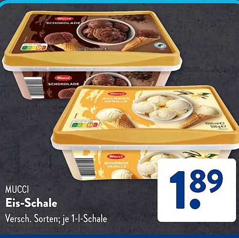 MUCCI Eis-Schale Versch. Sorten; je 1-l-Schale