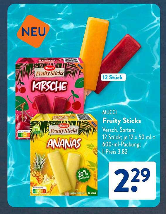 MUCCI Fruity Sticks