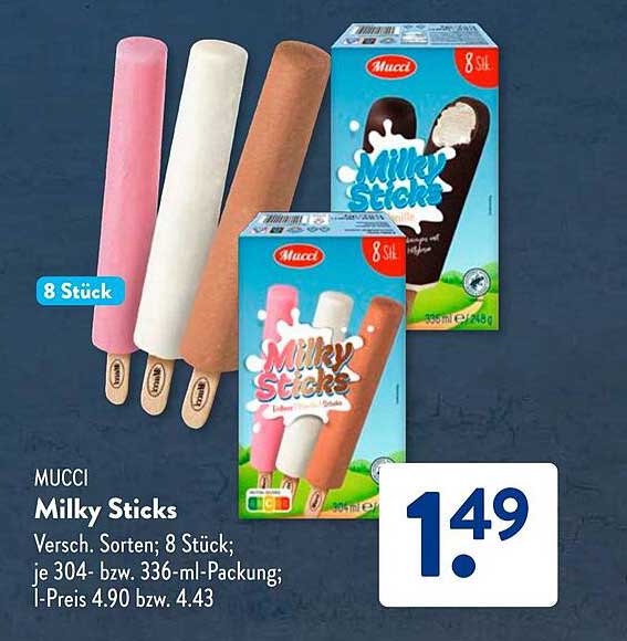 MUCCI Milky Sticks