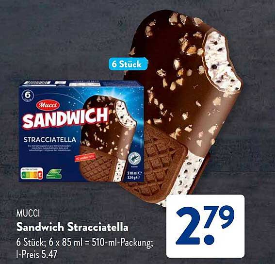 Mucci Sandwich Stracciatella