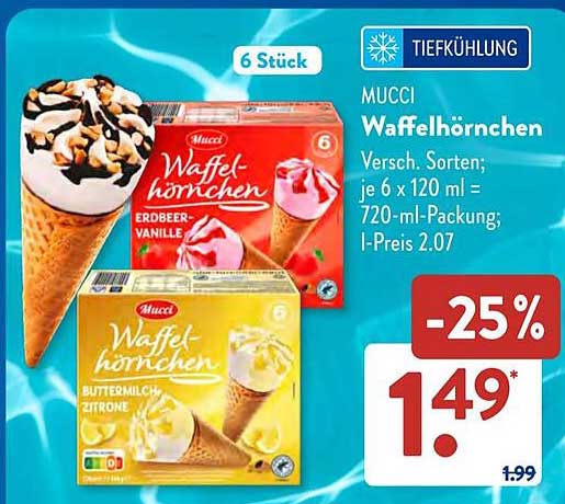 MUCCI Waffelhörnchen