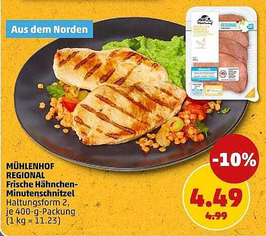 MÜHLENHOF REGIONAL Frische Hähnchen-Minutensteak