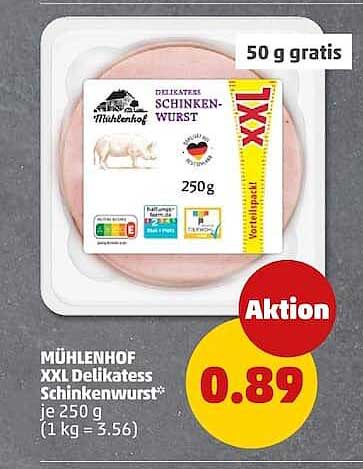 MÜHLENHOF XXL Delikatess Schinkenwurst
