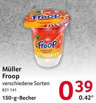 Müller Froop verschiedene Sorten 150-g-Becher