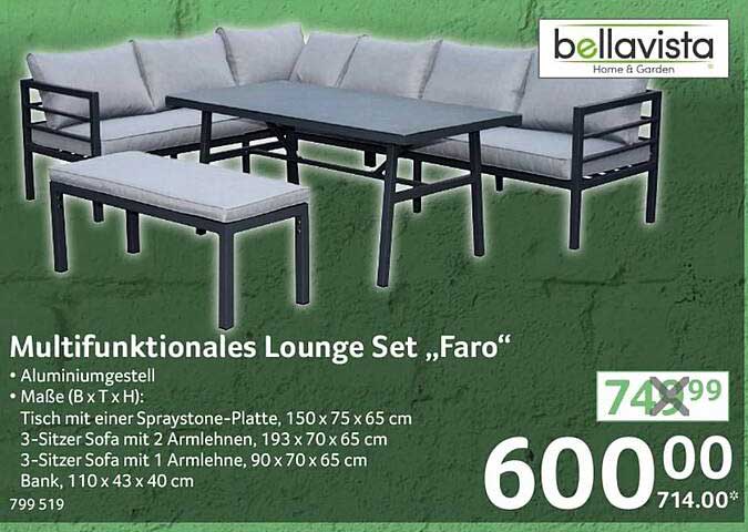 Multifunktionales Lounge Set „Faro“