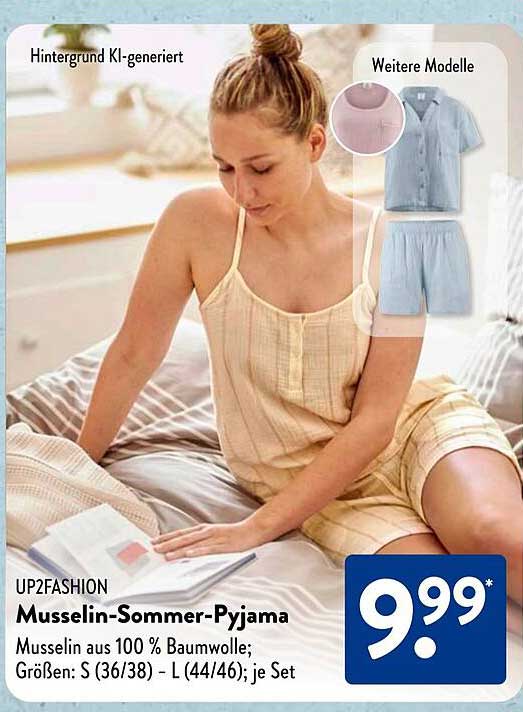 Musselin-Sommer-Pyjama