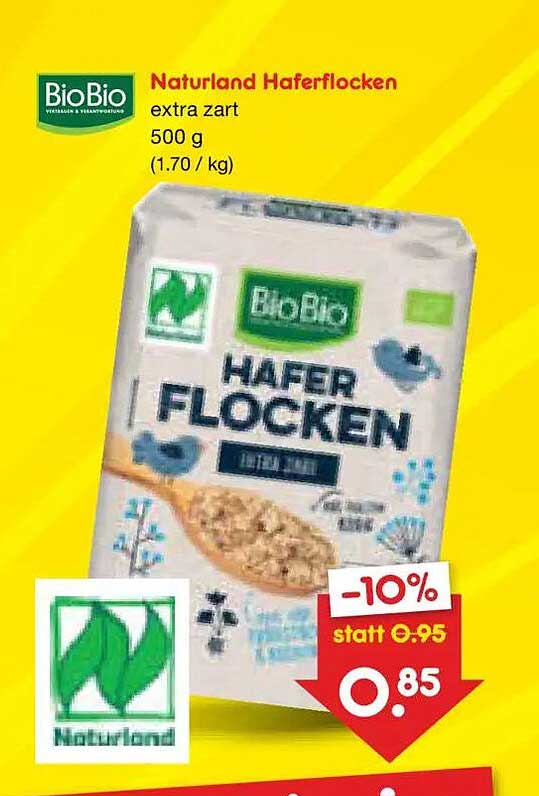 Naturland Haferflocken extra zart 500 g