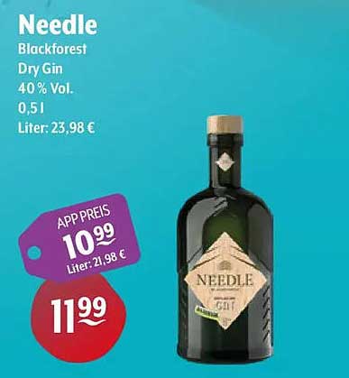 Needle Blackforest Dry Gin 40 % Vol. 0,5 l