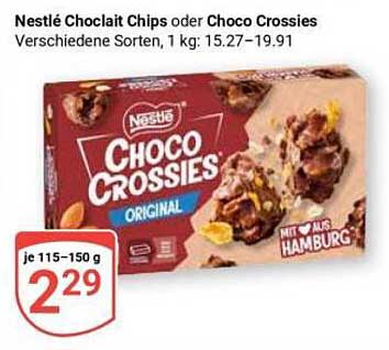 Nestlé Chocait Chips oder Choco Crossies