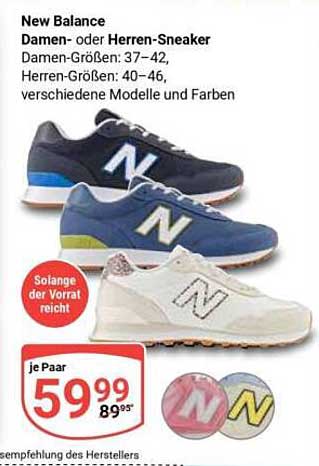 New Balance Damen- oder Herren-Sneaker