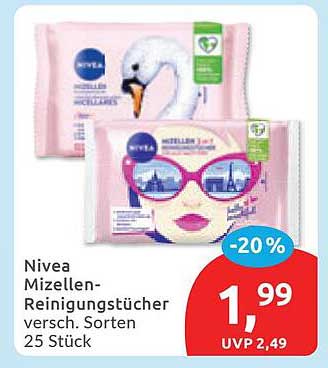 Nivea Mizellen-Reinigungstücher versch. Sorten 25 Stück