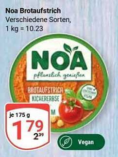 Noa Brotaufstrich Verschiedene Sorten, 1 kg = 10,23