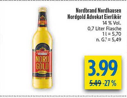Nordbrand Nordhausen Nordgold Advokat Eierlikör