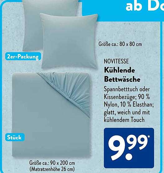 NOVITESSE Kühlende Bettwäsche