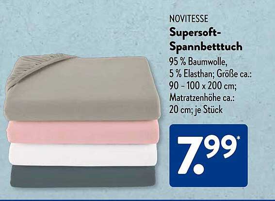 NOVITESSE Supersoft-Spannbettuch