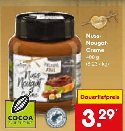 Nuss-Nougat-Creme 400 g (8.23 / kg)