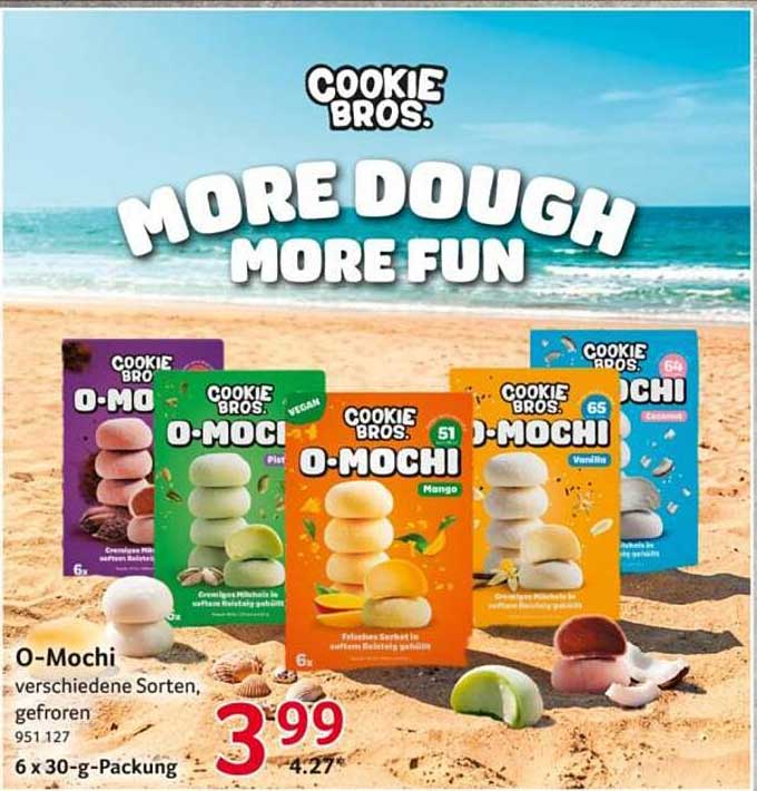 O-Mochi verschiedene Sorten, gefroren 6 x 30-g-Packung