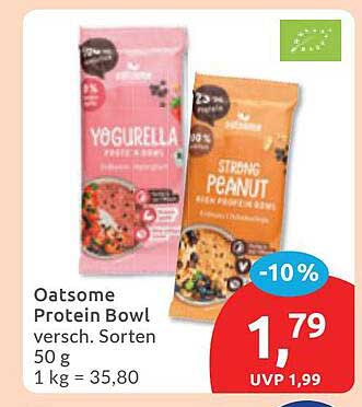 Oatsome Protein Bowl versch. Sorten 50 g 1 kg = 35,80