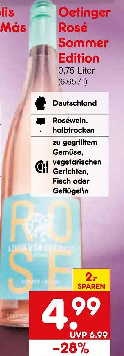 Oetinger Rosé Sommer Edition