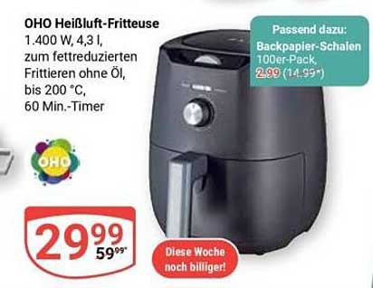 OHO Heißluft-Fritteuse