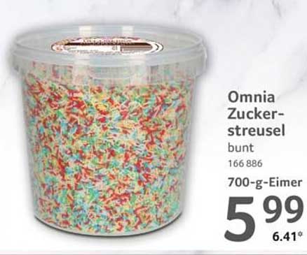 Omnia Zuckerstreusel bunt 700-g-Eimer