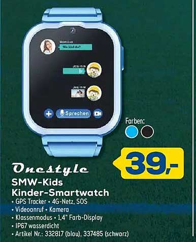Onestyle SMW-Kids Kinder-Smartwatch