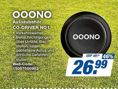 OOONO Autozubehör CO-DRIVER NO1
