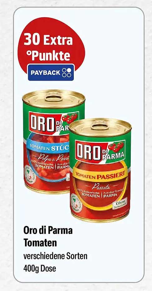 Oro di Parma Tomaten verschiedene Sorten 400g Dose