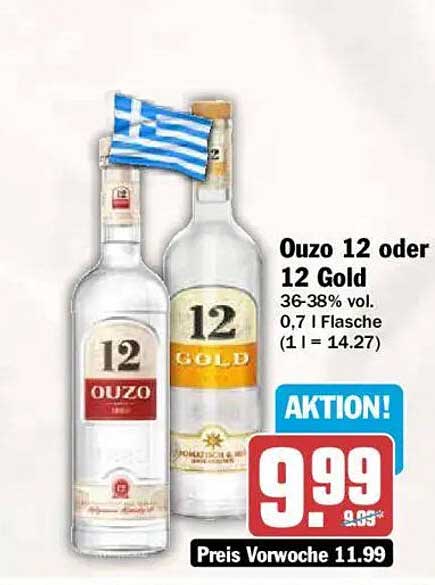 Ouzo 12 oder 12 Gold